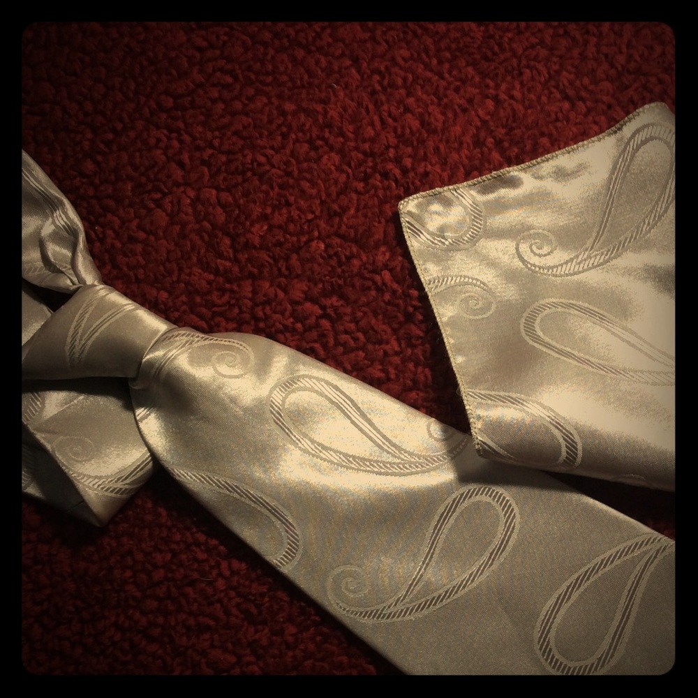 Men silk tie set.